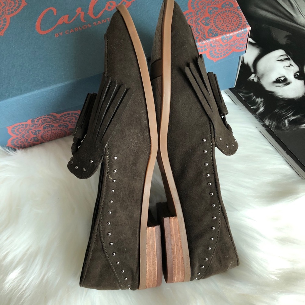 Carlos Santana Dark Brown Fringe Loafers 8.5 - Picture 4 of 6